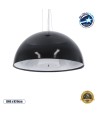 GLOBOSTAR® SERENIA 01151 Μοντέρνο Κρεμαστό Φωτιστικό Οροφής με Ντουί 1 x E27 AC 220-240V IP20 - Μαύρο & Λευκό - Μ40 x Π40 x Υ20cm